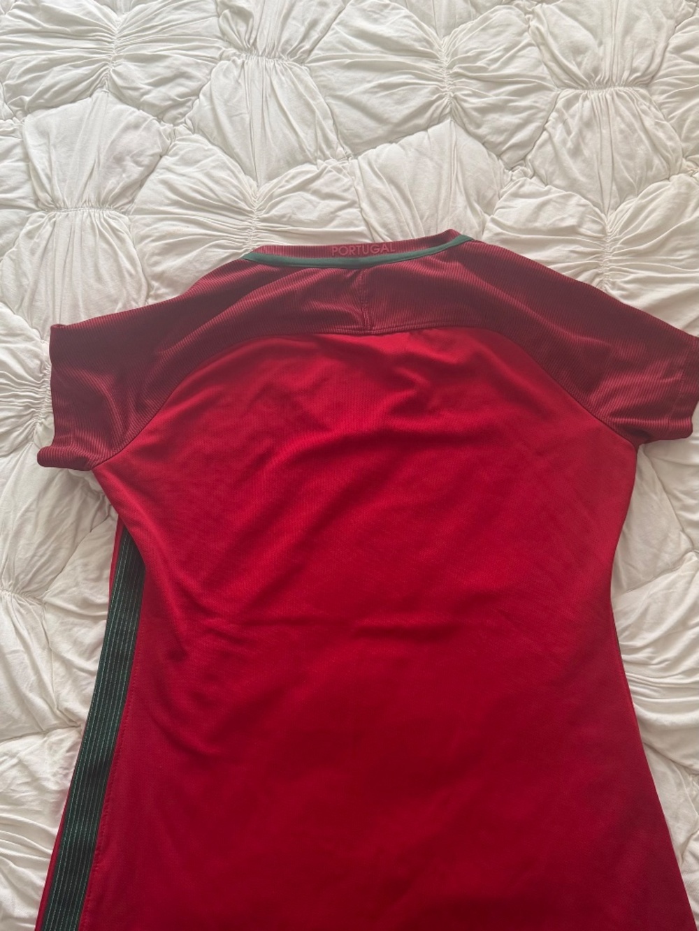 Nike Portugal Dri-FIT Soccer Jersey – Red Women’s Top - Picture 3 of 7